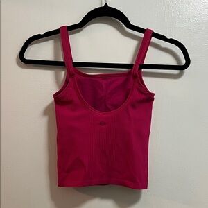 Lululemon Ebb to Street Scoop-Neck Cropped Tank Top in Passionate